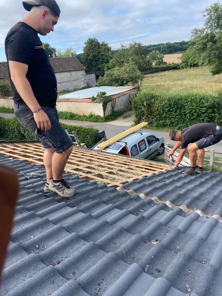 Pose de toiture neuve à Porcheville (2)