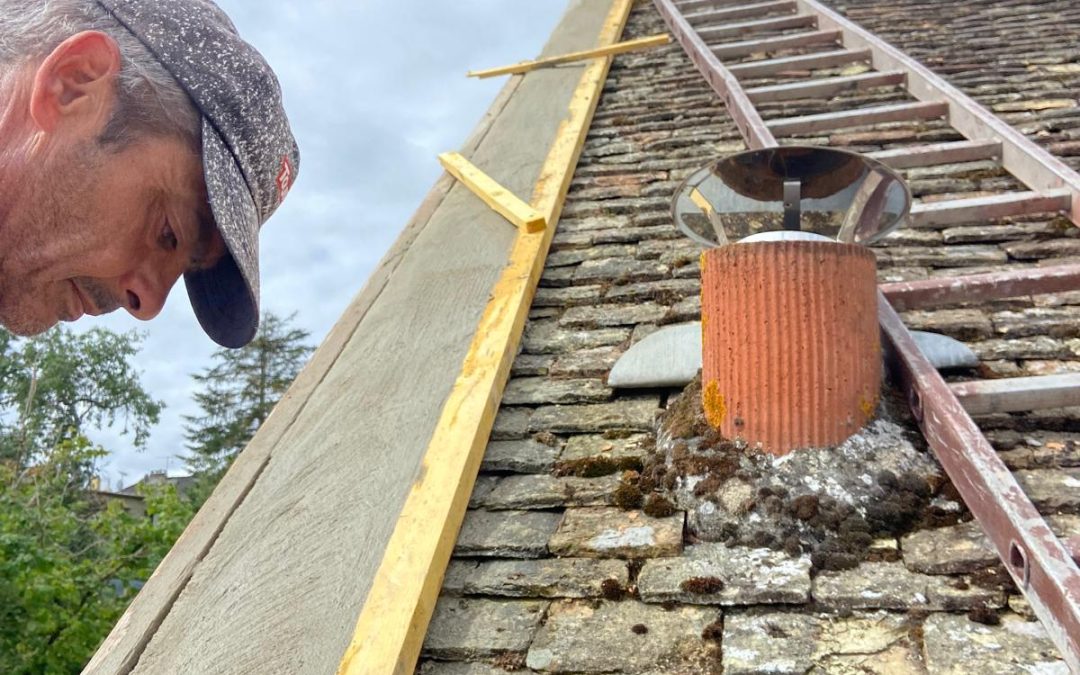 Réfection de rives maçonnées à Magnanville : toiture protégée